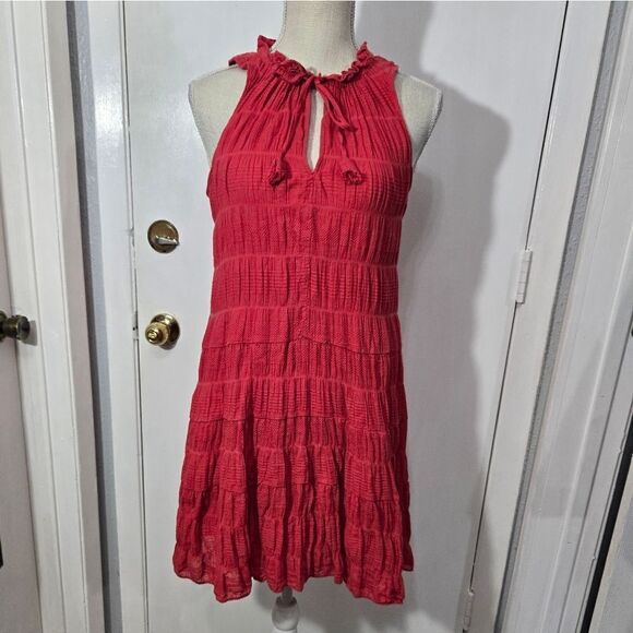 Max studio tiered sleeveless dress sz small - Picture 2 of 8
